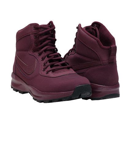 burgundy suede Nike boots